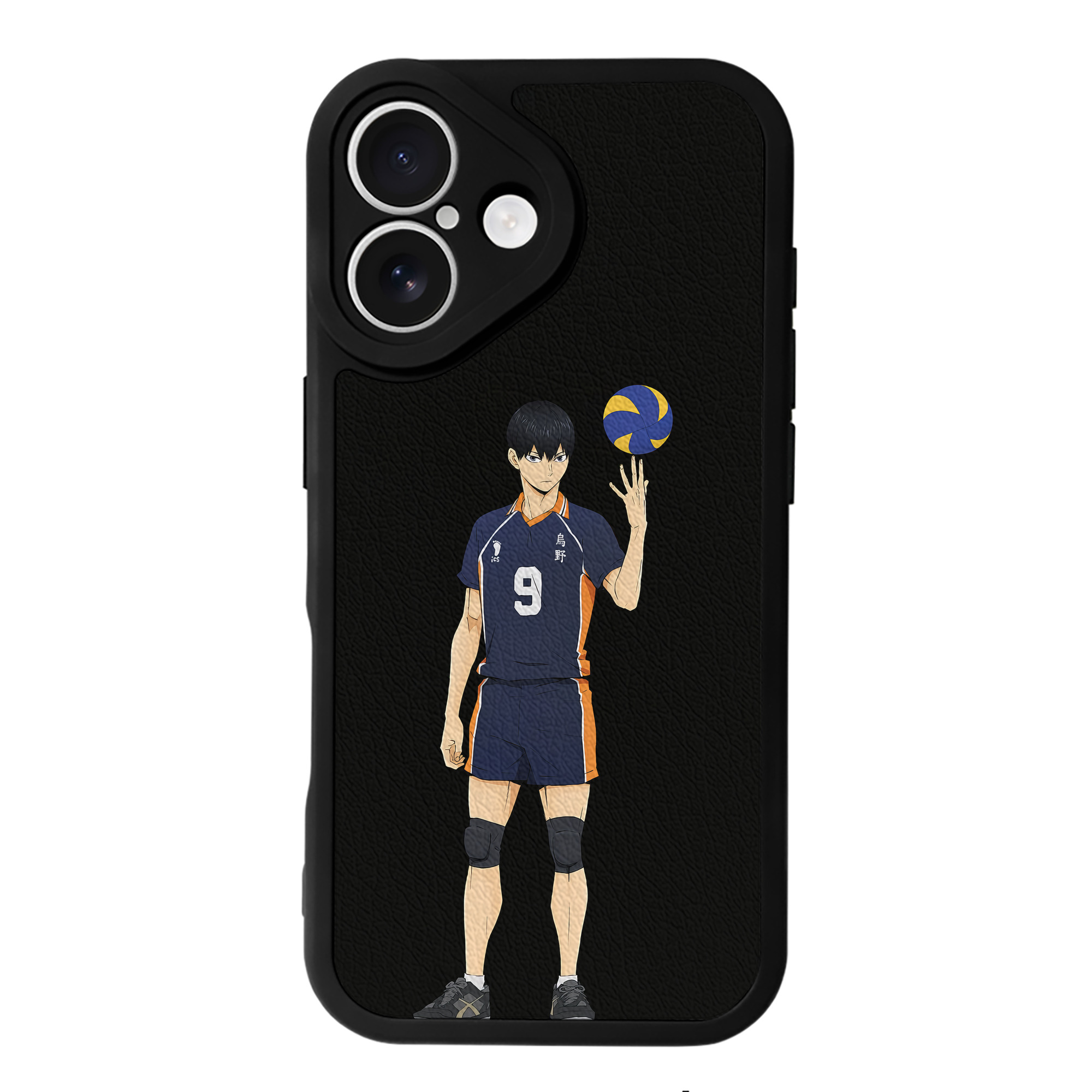 （画像用） ハイキュー!! Haikyu!! 【iPhone 16シリーズ対応】シリコンスマホケース（レザー調） 材質：シリコン